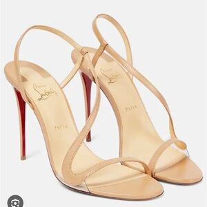 Christian Louboutin Rosalie 100 Sandals - Nude 39 9